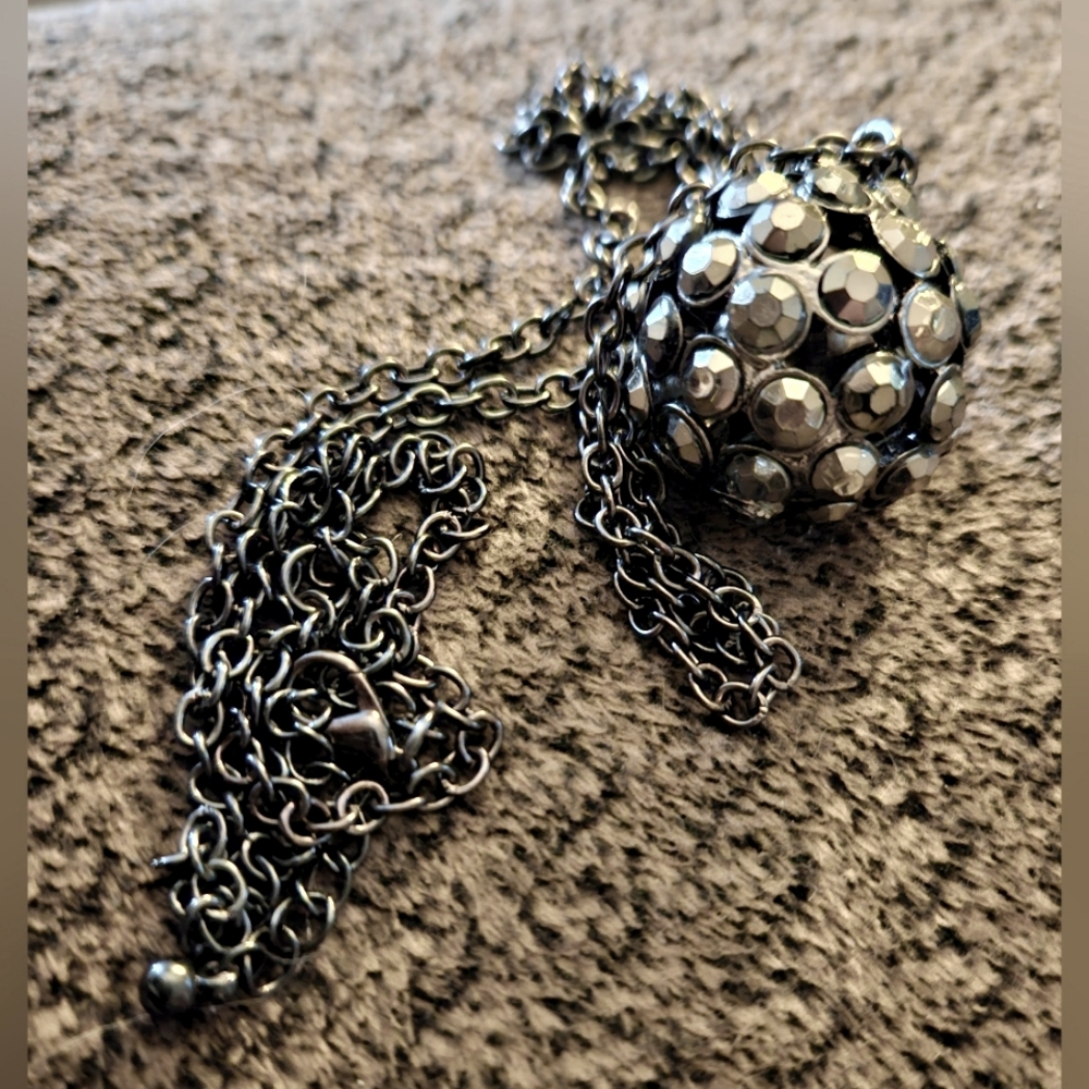Hematite Discoball Necklace
